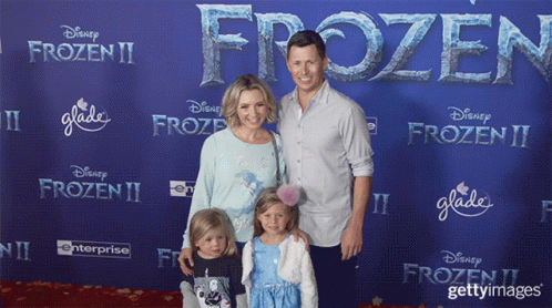 Family Posing at Disney Frozen Premiere