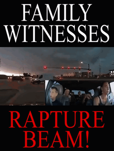 Family Witnesses Rapture Beam Poster