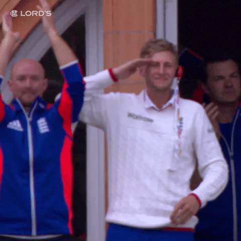 Famous Cricket Player Saluting To London GIF