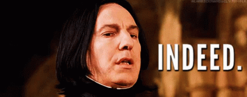 Famous Harry Potter Snape Indeed GIF