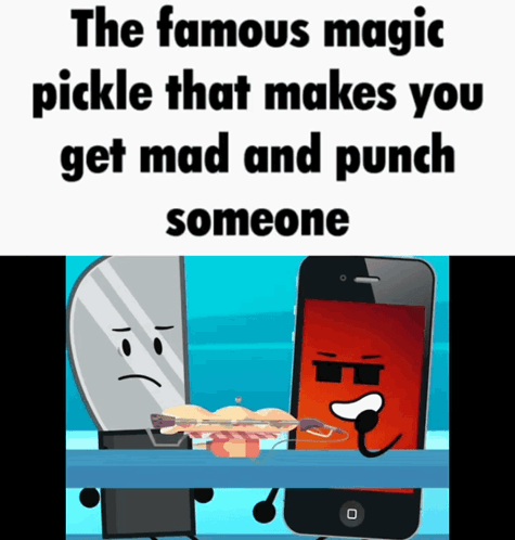 Famous Magic Pickle Makes You Mad And Punch GIF