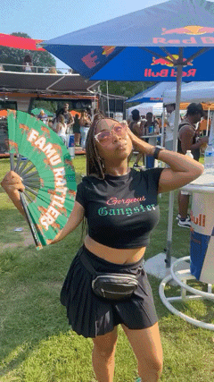 Famu Female Student Using Fan GIF