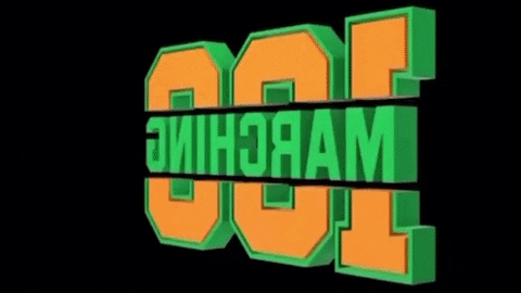 Famu Marching 100 Band Logo Spinning GIF