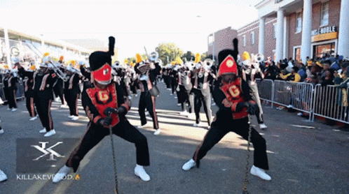 Famu Marching 100 Band Performing On Road GIF