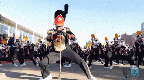 Famu Marching 100 Band With Bent Knees GIF