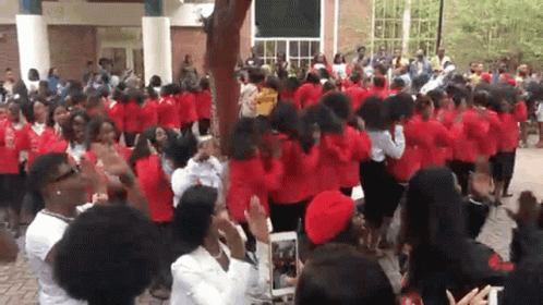Famu Students Wearing Red Coat GIF