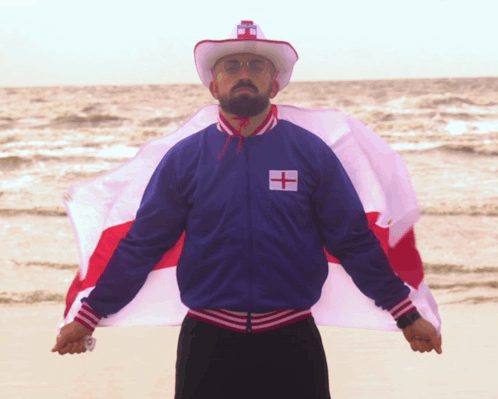 Fan Holding England Flag GIF