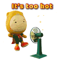 Fan Summer Time Sticker GIF