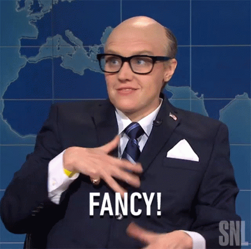Kate Mckinnon Saying Fancy GIF