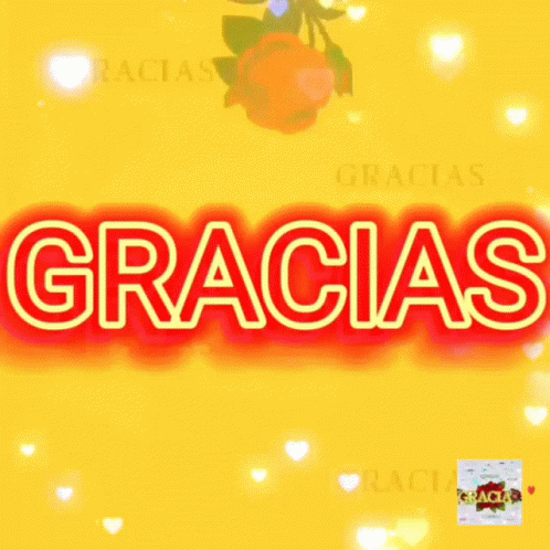 Fancy Rose Gracias Animation GIF