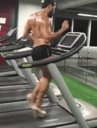 Fancy Running On Treadmill GIF
