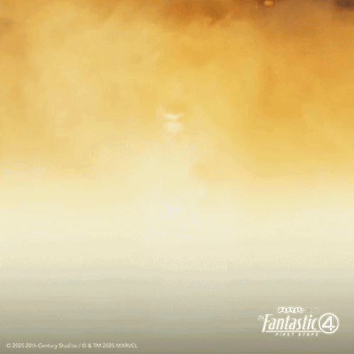 Fantastic 4 First Steps Poster Man In Smoke GIF