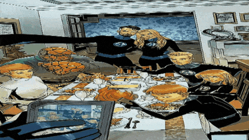 Fantastic Four Thanksgiving Gif GIF