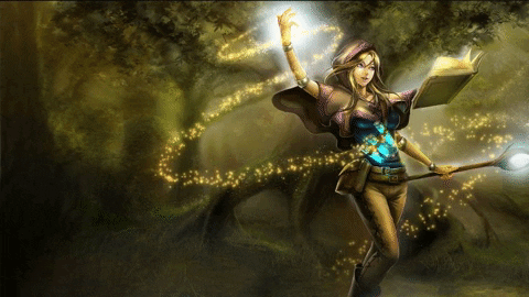 Fantasy Art Woman Revealing Her Magic GIF