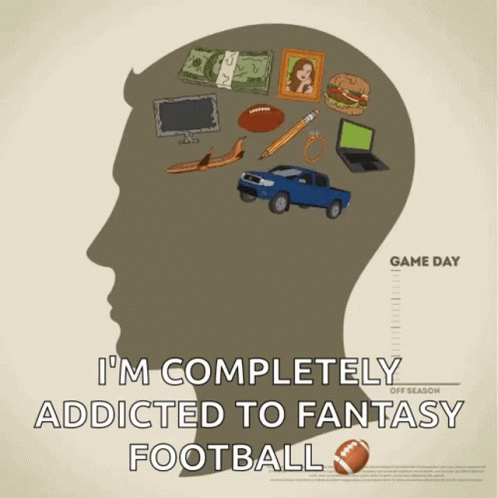 I'm Completely Addicted To Fantasy Football GIF