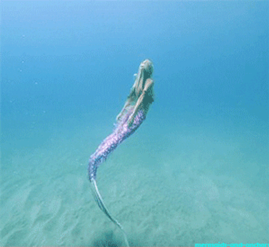 Fantasy mermaid underwater gif.