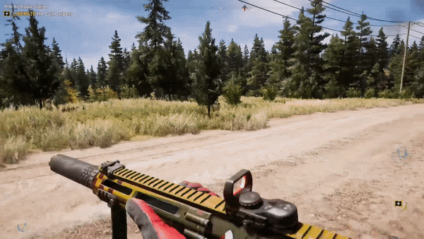 Far Cry 5 Dog Hits By Car GIF
