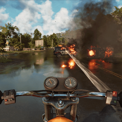 Far Cry 5 Motorcycle Ride GIF
