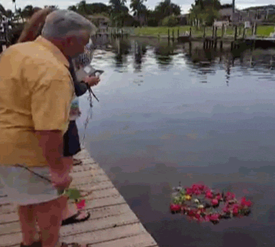Farewell Flowers Funny Fall GIF
