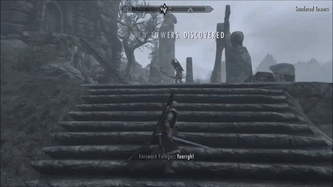 Farewell Head Slay Skyrim Game GIF