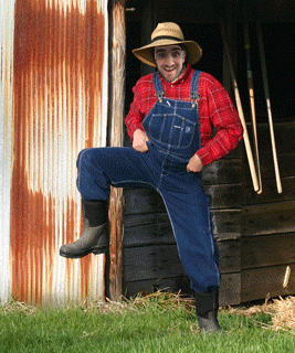 Farmer Dancing In The Barn GIF