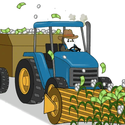 Farmer Driving Tractor