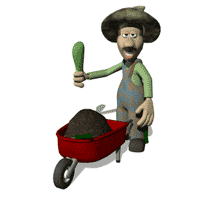 Farmer Holding A Wheelbarrow GIF