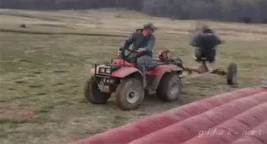 Farmer Playing In A Field GIF