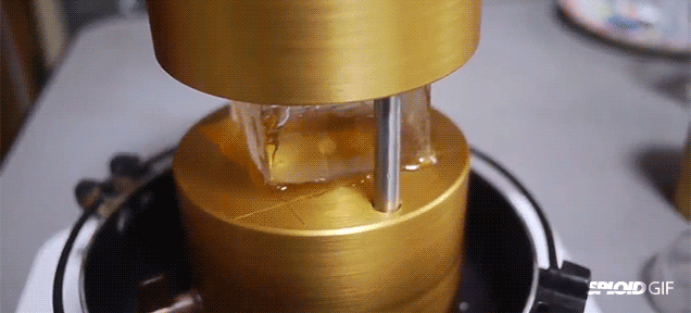 Fascinating Ice Cube Ball GIF