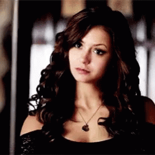 Fascinating Nina Dobrev Staring GIF