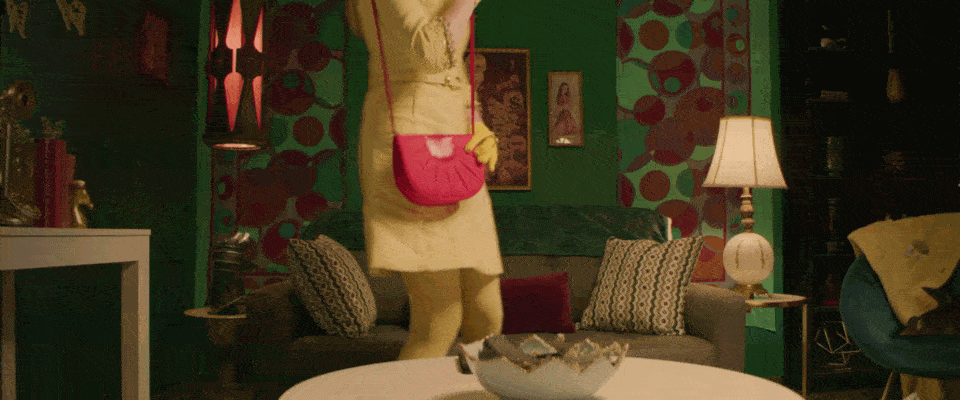 Fashionabe Woman Sit Down GIF