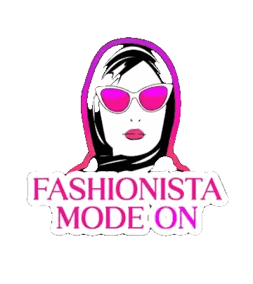 Fashionista Mode Sticker with Sunglasses and Scarf
