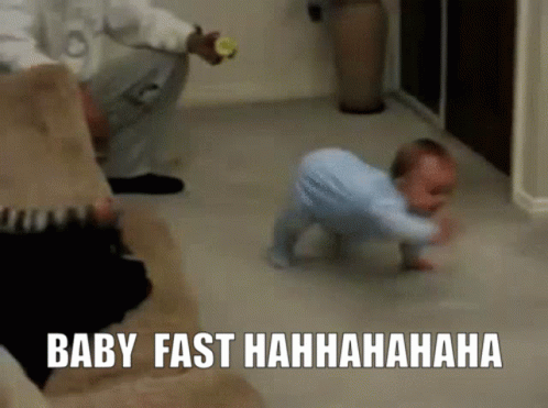 Baby Funny Fast GIF