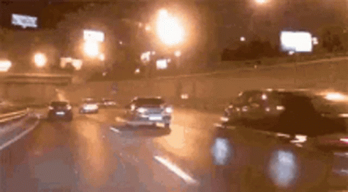 Fast Car Speeding In Highway GIF