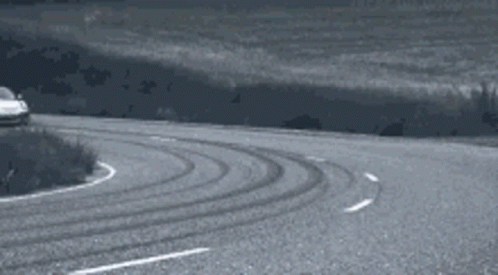 Cornering Fast Car In A Highway GIF