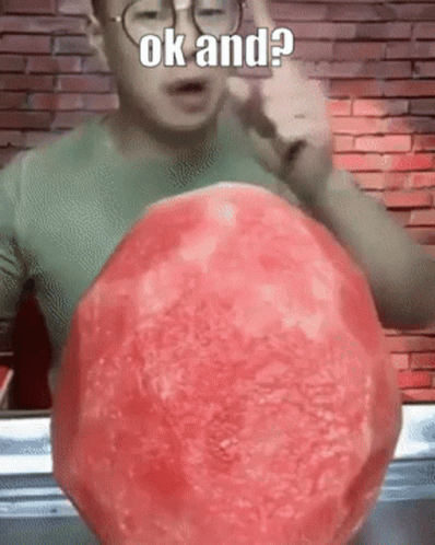 Fast Eating Watermelon GIF
