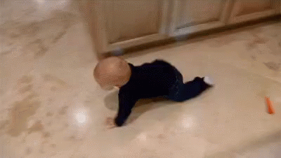 Fast Forward Baby Crawling GIF