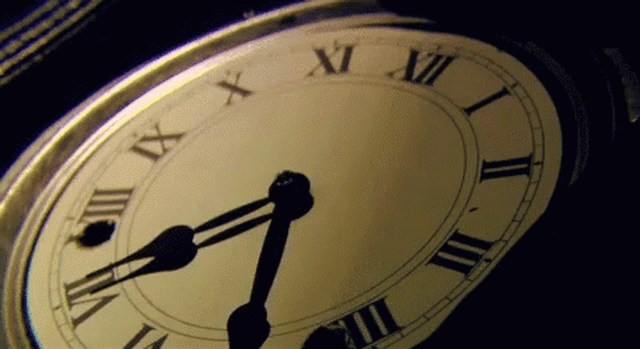 Fast Forward Vintage Ticking Clock GIF