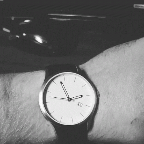Fast Forward Wrist Ticking Clock GIF