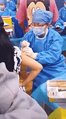 Fast Paced Wrong Vaccine Jab GIF