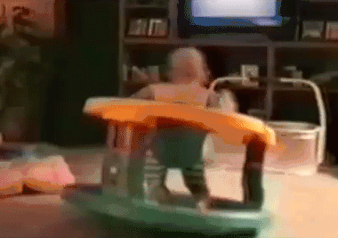 Fast Twirling Baby GIF