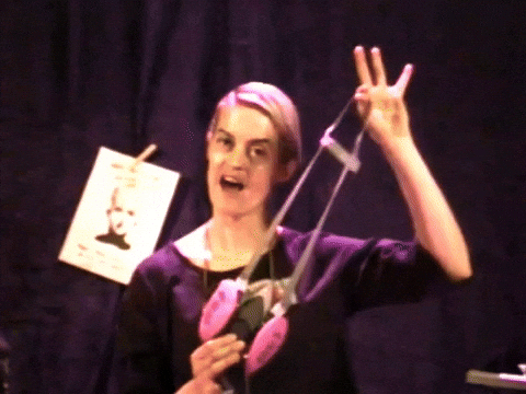 Fasten Your Gas Mask Woman GIF