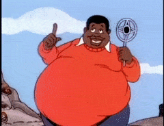 Fat Albert Aggressively Pointing At Camera GIF