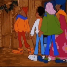 Fat Albert Carrying His Friend Outside GIF