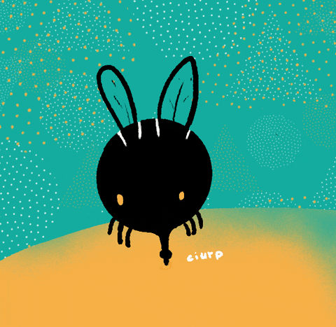 Fat Black Mosquito Bite GIF