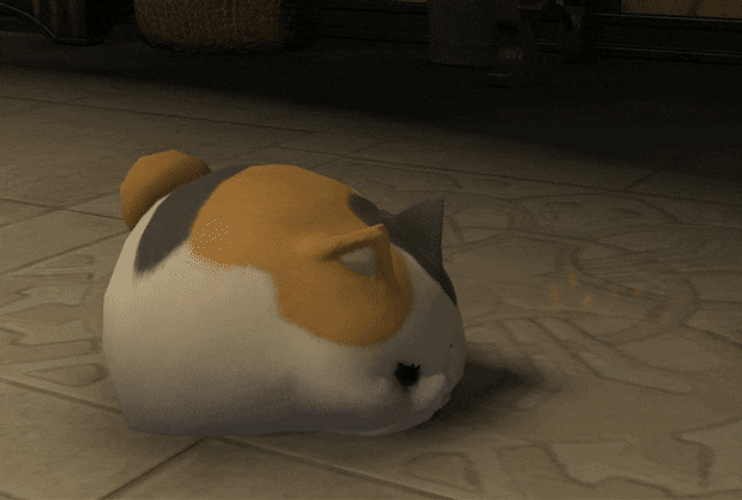 Fat Cat 3d Roll Over GIF