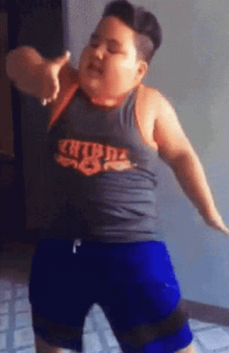 Fat Guy Boy Grooving GIF