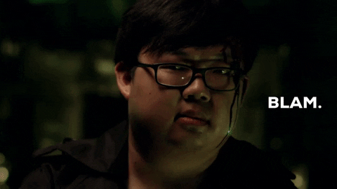 Fat Guy Doing Finger Gun GIF