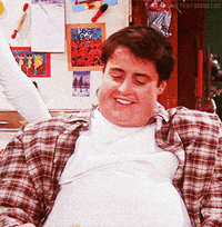Fat Guy Matt Leblanc Eating GIF