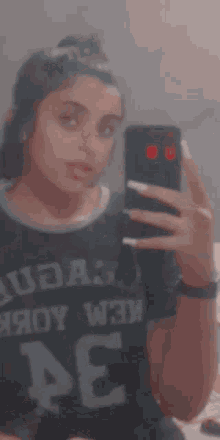 Fat Lady Singing Phone Filter Finger Gun GIF